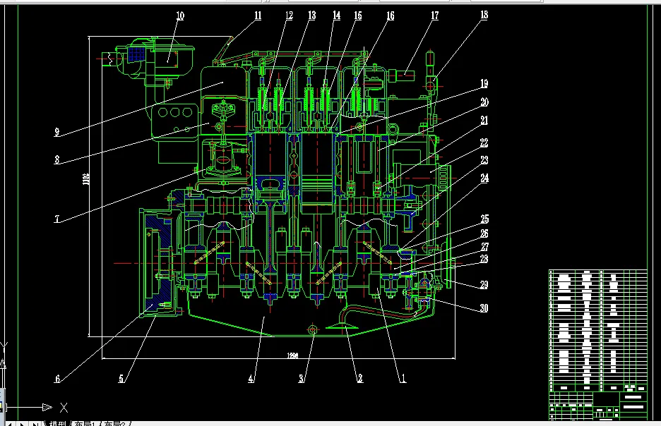 C249-4110型柴油机总体设计