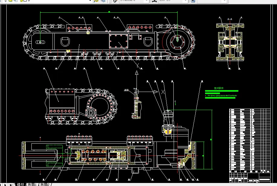C285-中型掘进机行走部结构设计