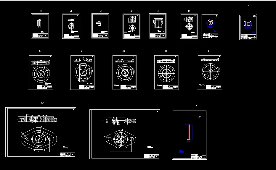 16张模具零件图