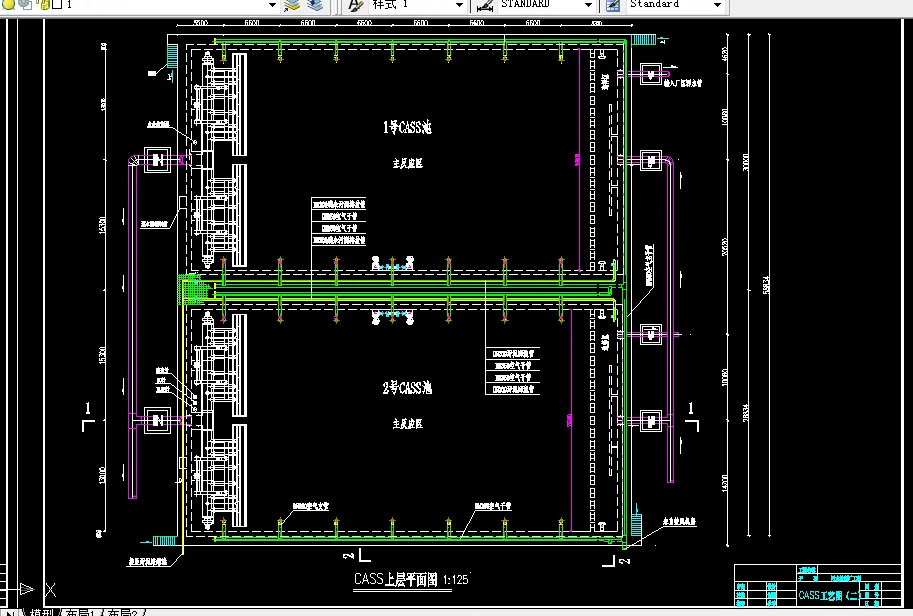 C342-日处理量10万方CASS生物法市政污水处理厂设计