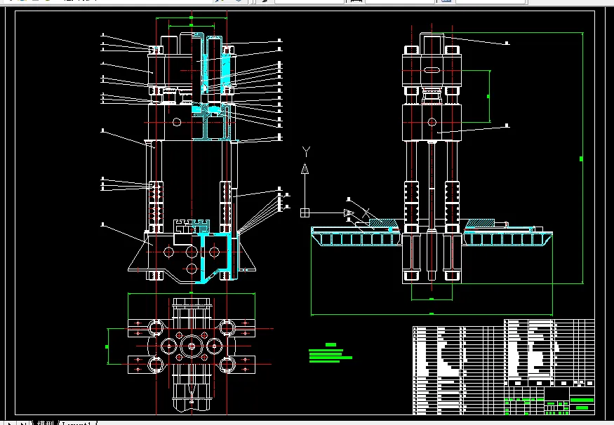 C352-3000T自由锻液压机本体设计