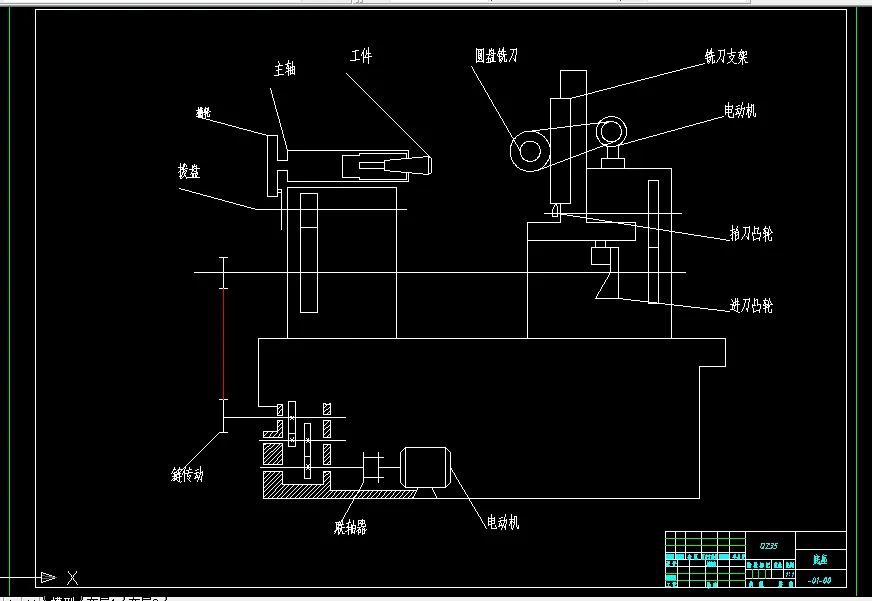 传动系统进给图