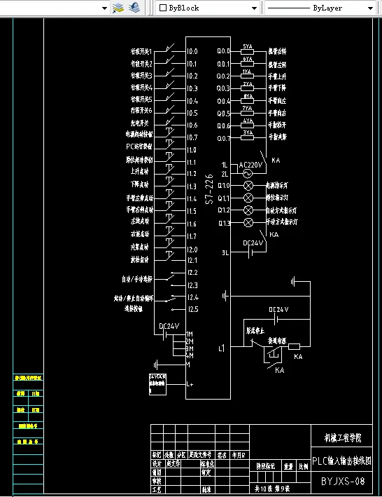 PLC输入输出接线图