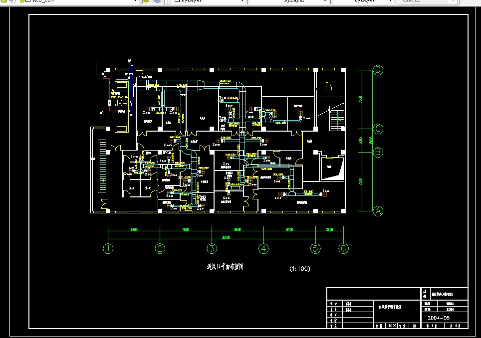 送风道平面布置图