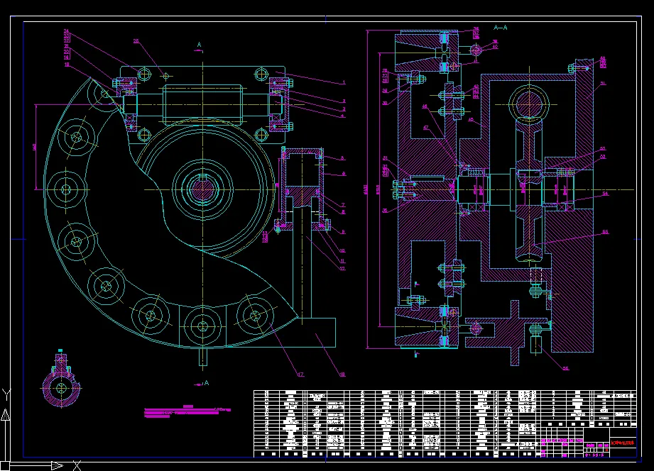 C502-无换刀机械手刀库结构设计