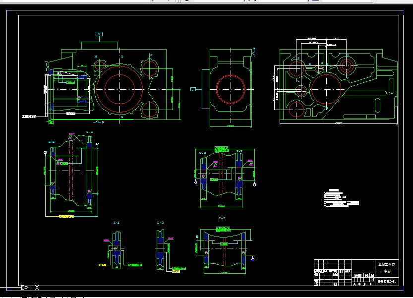 C508-ZH1105柴油机气缸体三面粗镗组合机床设计（夹具设计）