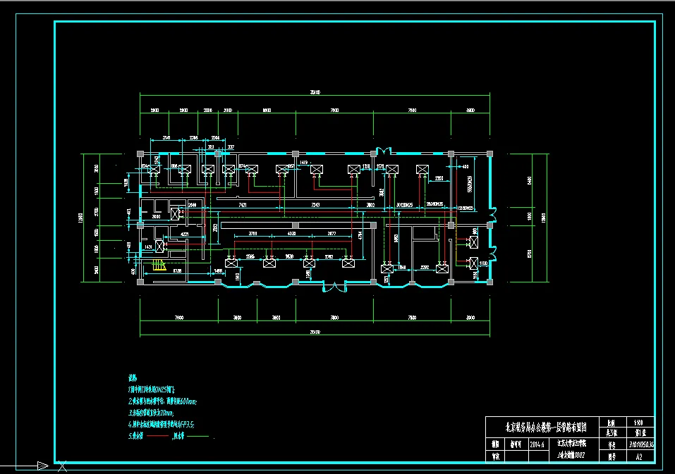 一层管路布置图
