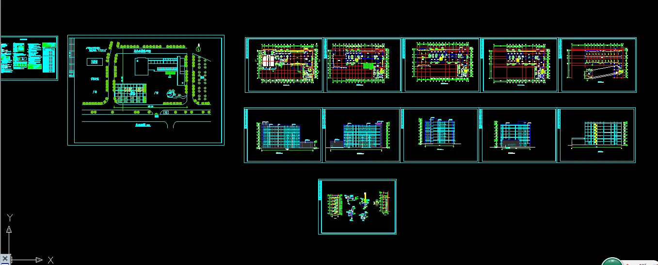C550-七层办公楼设计7000平米