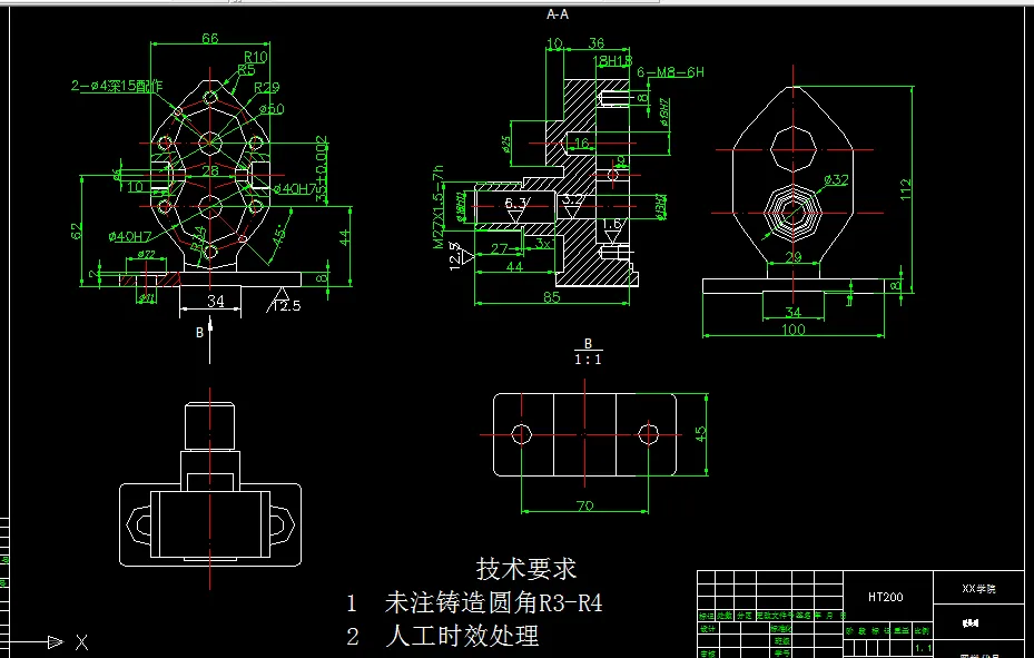 KS364-齿轮油泵泵体加工工艺及钻圆周孔夹具设计