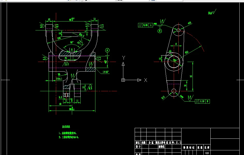 KS600G-CA1340自动车床杠杆[杠杆三]加工工艺及钻8孔夹具设计