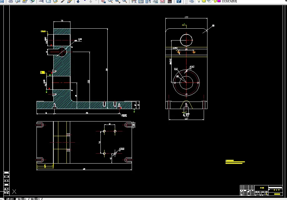 镗小头孔夹具体