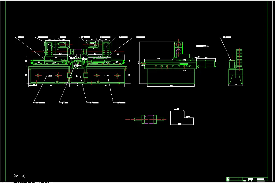 机床联系尺寸图