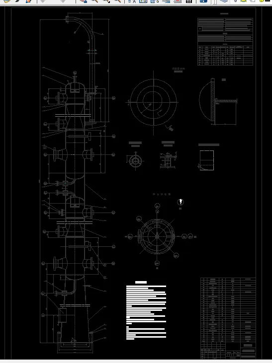 F772-DN600的气提塔设计