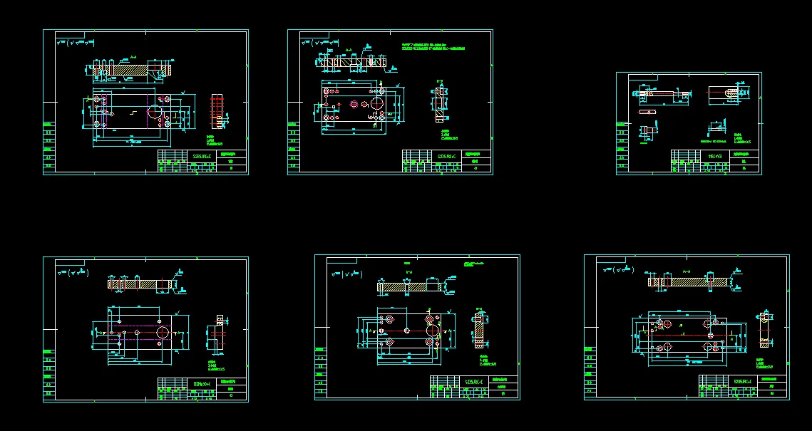 6张模具零件图