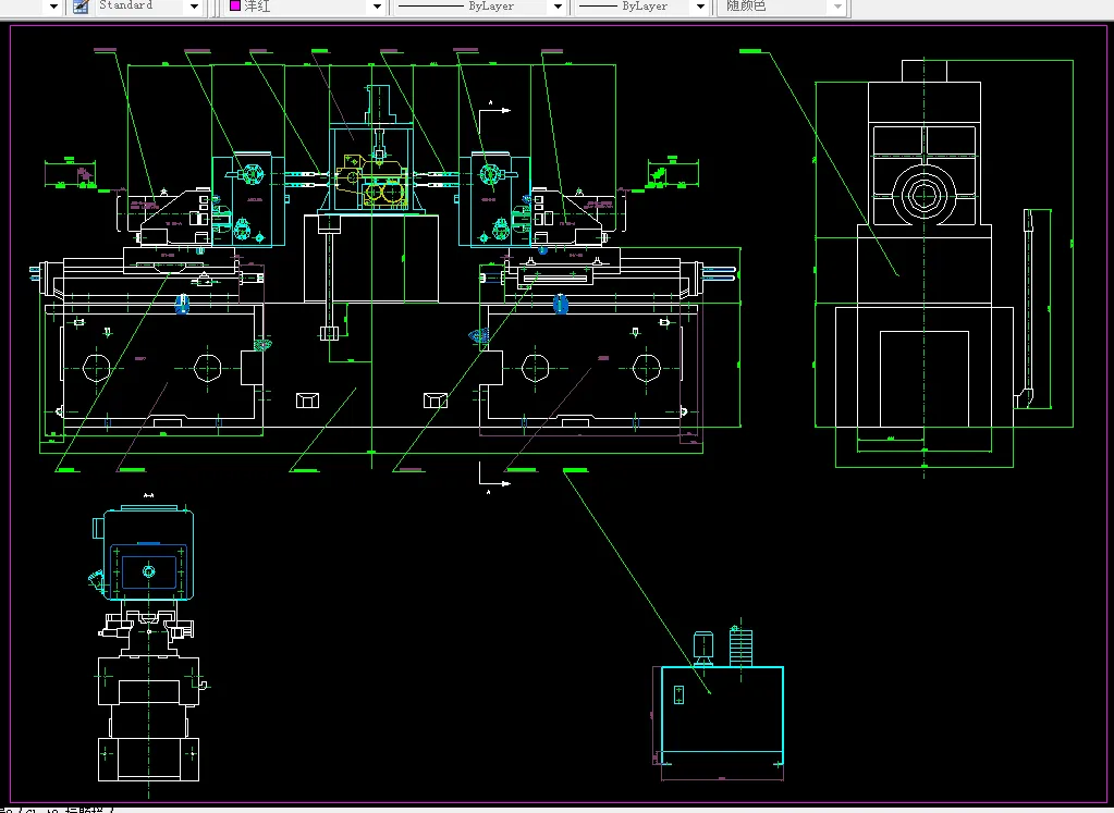 G005-梳棉机箱体结合件组合机床总体设计