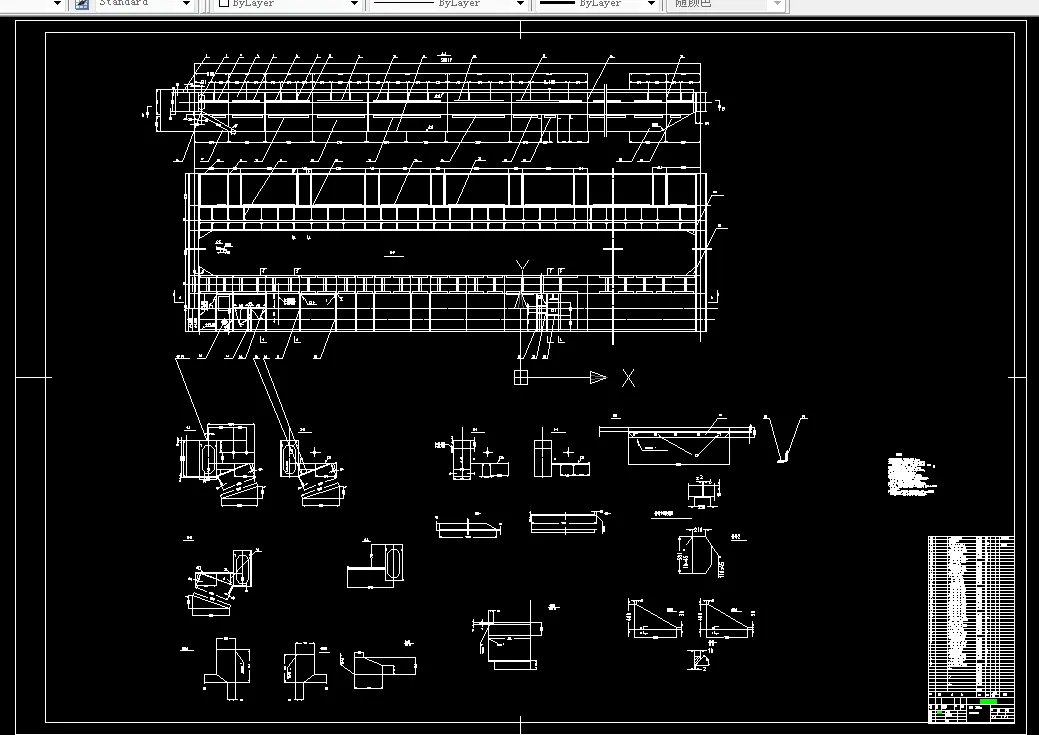 箱型结构梁架图