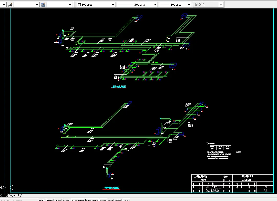 一、二层水系统图
