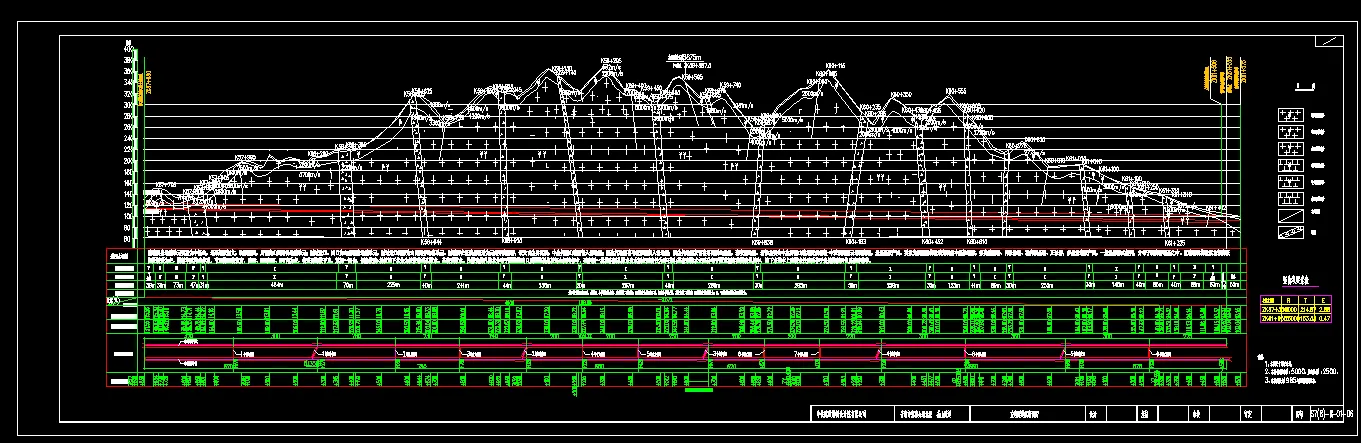 S7(8)-隧-01-06左线隧道纵断面图