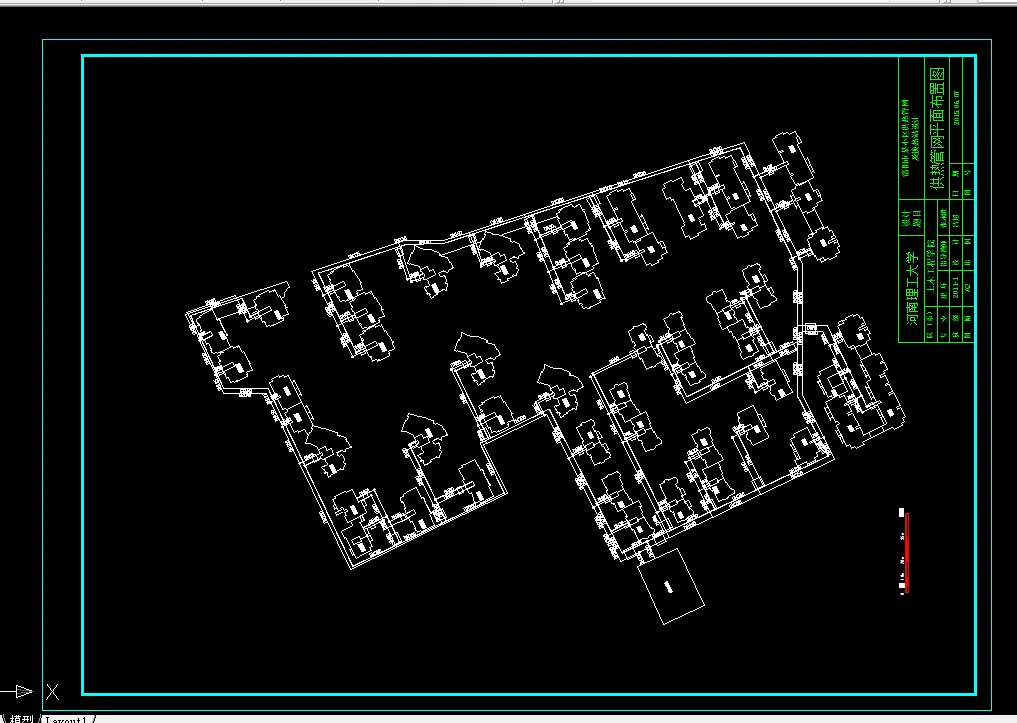 供热管网平面布置图