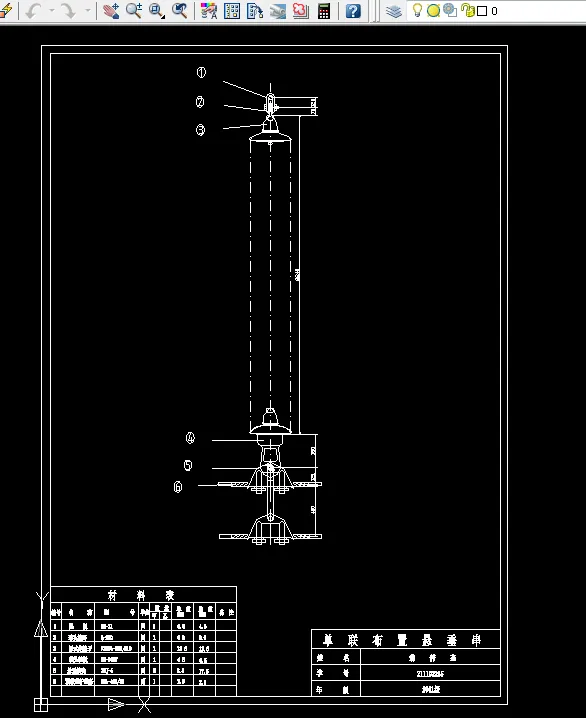 悬垂串单联布置