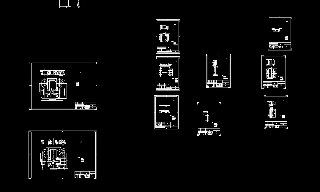 10张模具零件图