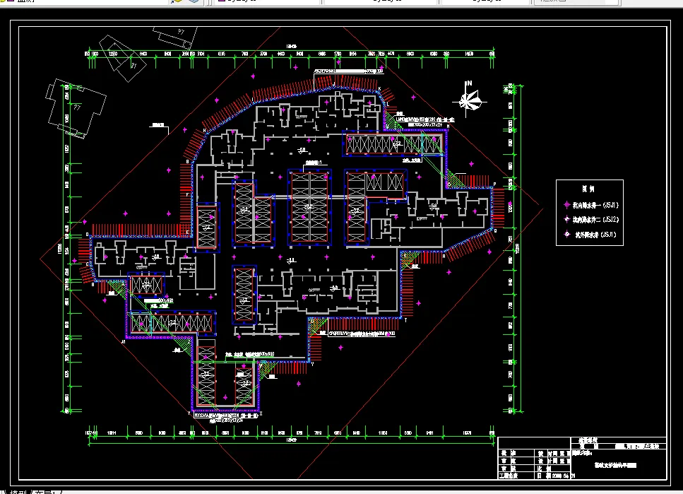 基坑支护结构平面图