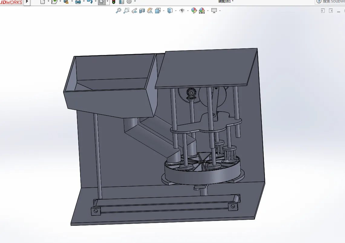 i050-电控蜂窝煤成型机创新设计[含SW三维图]