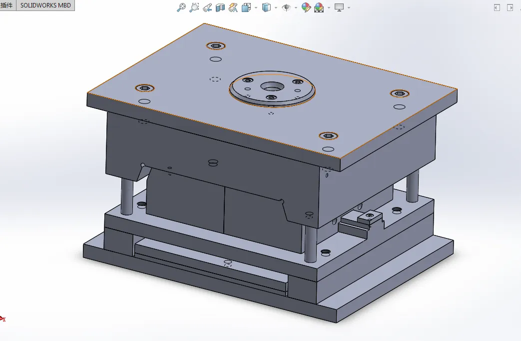 i281-控制器面板注塑模设计[含SW三维图]
