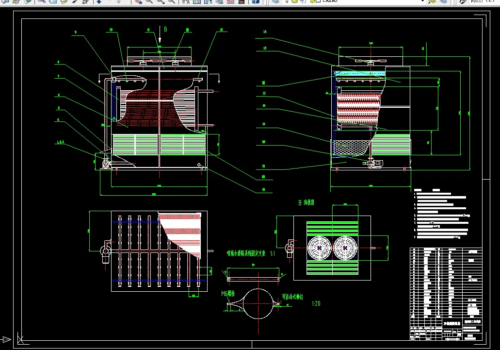 i543-150KW蒸发式冷凝冷水机组设计