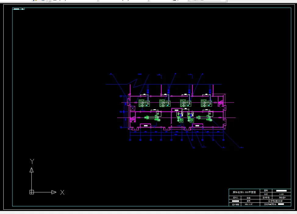 破粉碎车间0.00平面图