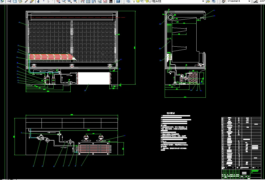 i587-2000L立式敞开式食品冷藏陈列柜设计