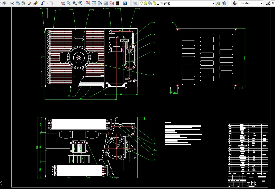 i592-KC-20窗式空调器空调器设计