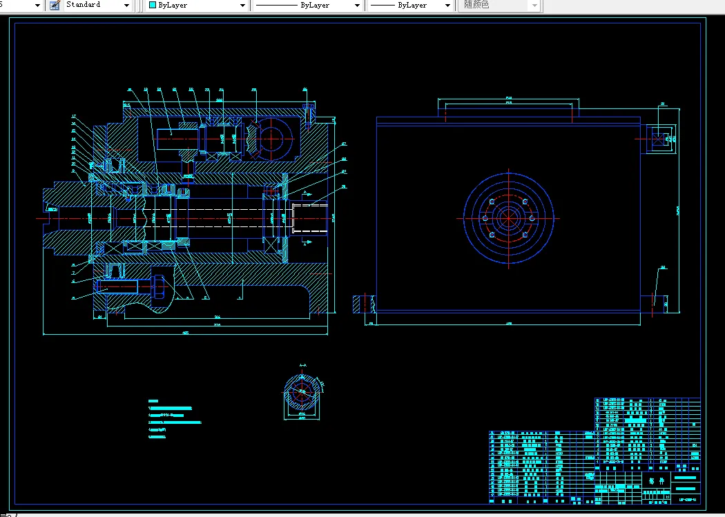 主轴组件装配图