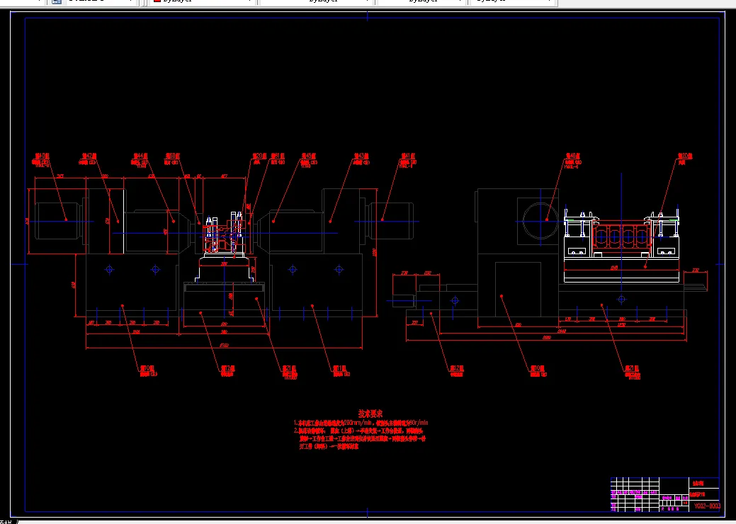 机床联系尺寸图