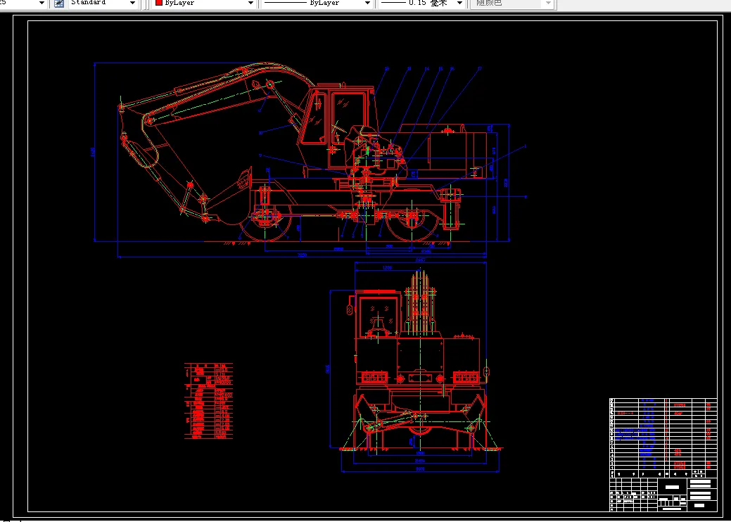 J096-11T液压机械式轮胎挖掘机行走装置设计