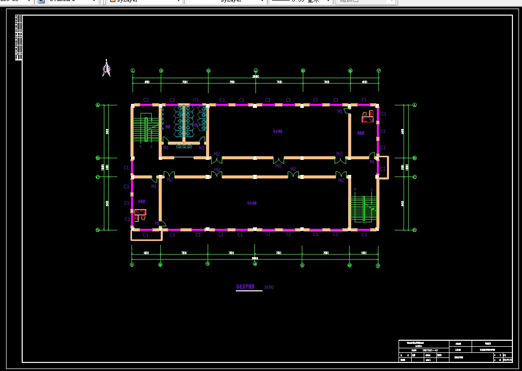 J198-南京某学校图书馆设计-四层框架结构4000平米