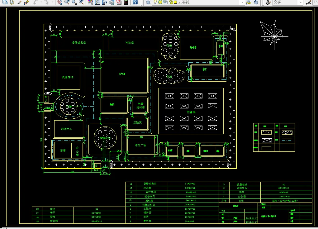 香肠加工厂总平面布置图