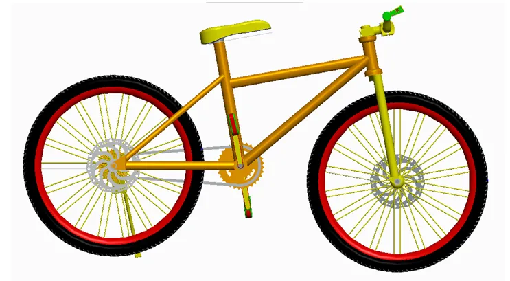 J910-基于三维建模软件的自行车造型系统【含creo三维图】
