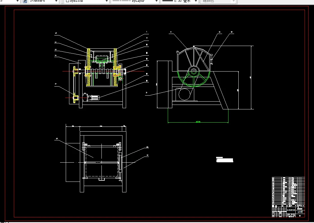K083-SH280卧式混合机设计