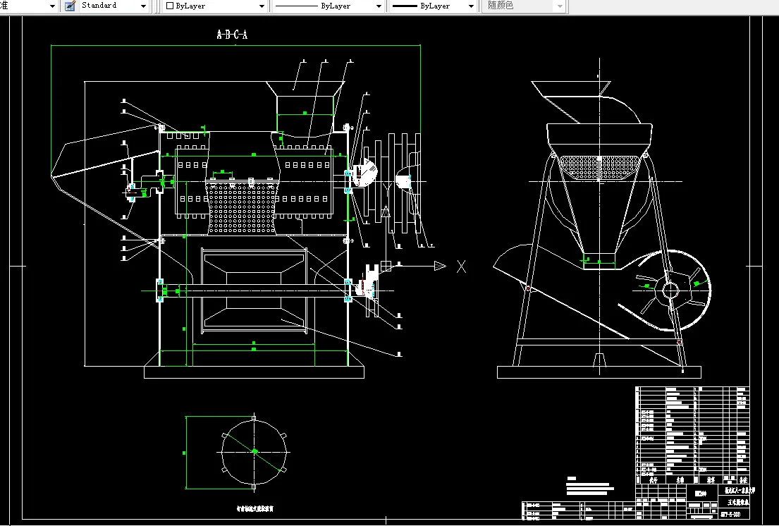K098农业机械学课程设计-玉米脱粒机的总体设计-喂入量5kg