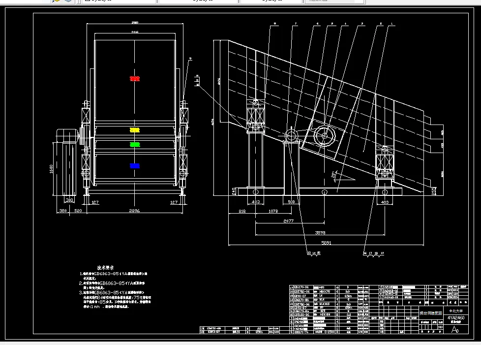 D358-4YA2460振动筛设计