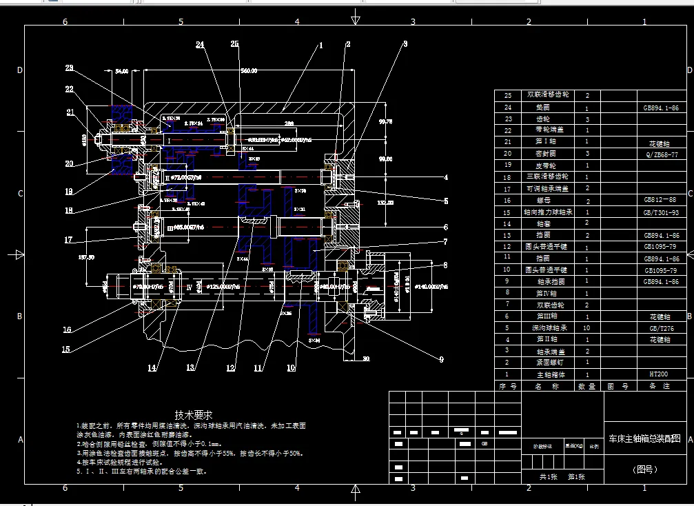 K198-工件最大回转直径为φ360mm机床主轴箱设计