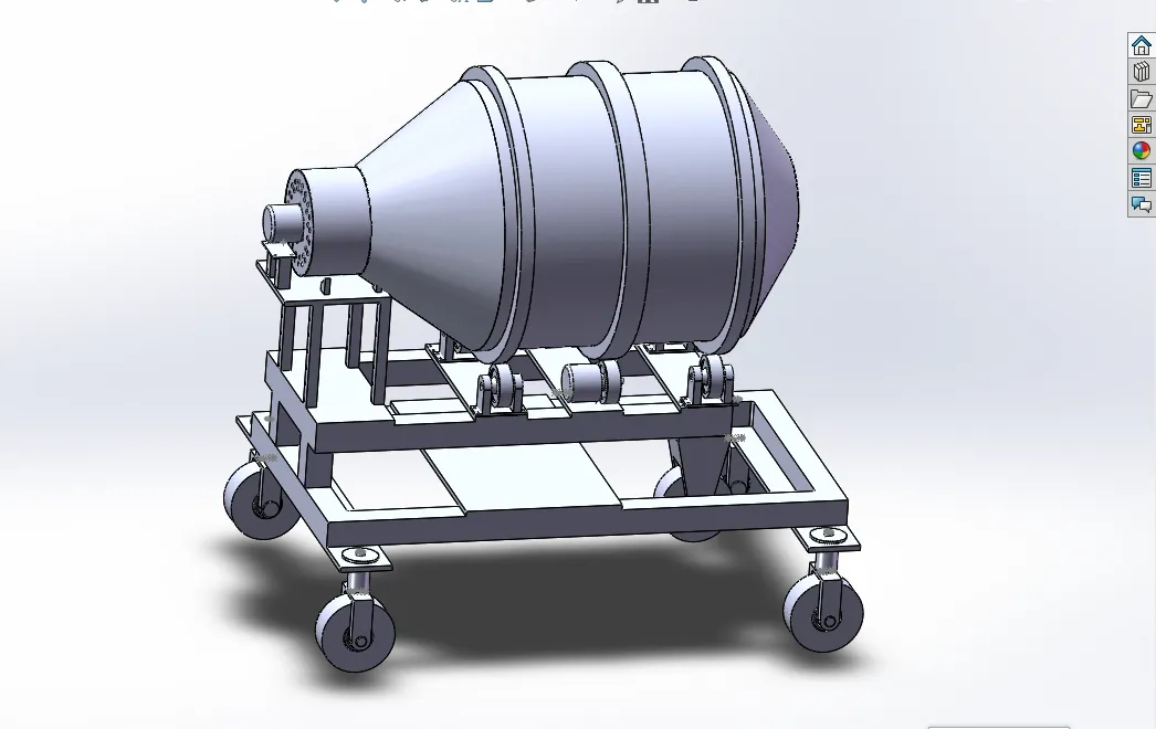 K359-移动式滚筒式烘干机设计[含SW三维图]