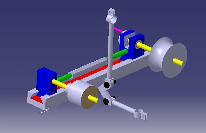 K472机械创新大赛设计-简易阴极线预紧装置设计【含catia三维】