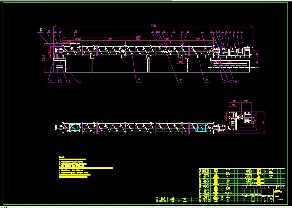 K493-水平螺旋输送机设计