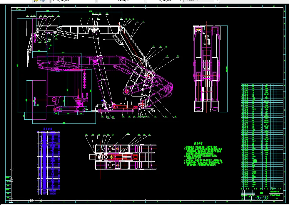 D381-ZY80003555掩护式液压支架设计