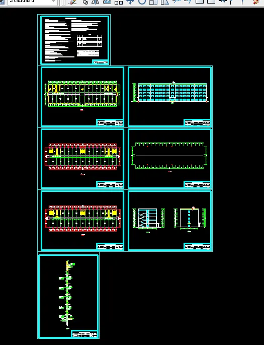 K600-五层框架结构教学楼设计设计-6000平米