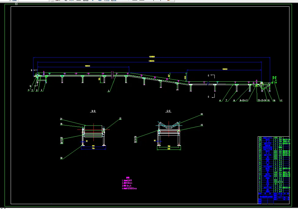 带式输送机总图