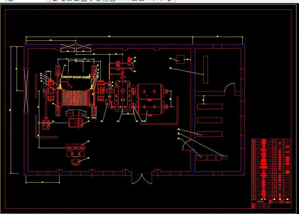 提升机房布置图