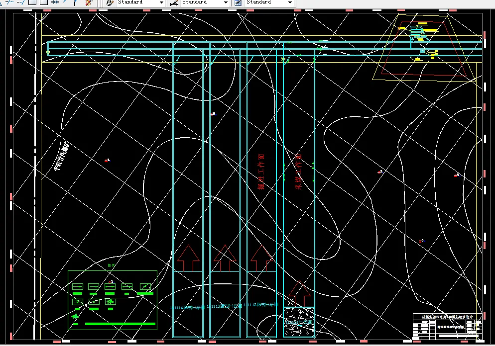 巷道布置平面图